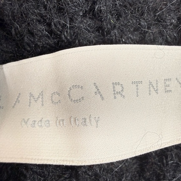 🆕 Stella McCartney Black Poncho Cape Coat made in Italy in wool and alpaca - Picture 10 of 11